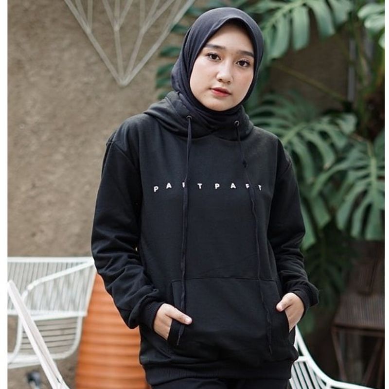 HODIE PART PART / SWEATER HOODIE WANITA PARTPART SWEATER FLEECE TERLARIS KEKINIAN