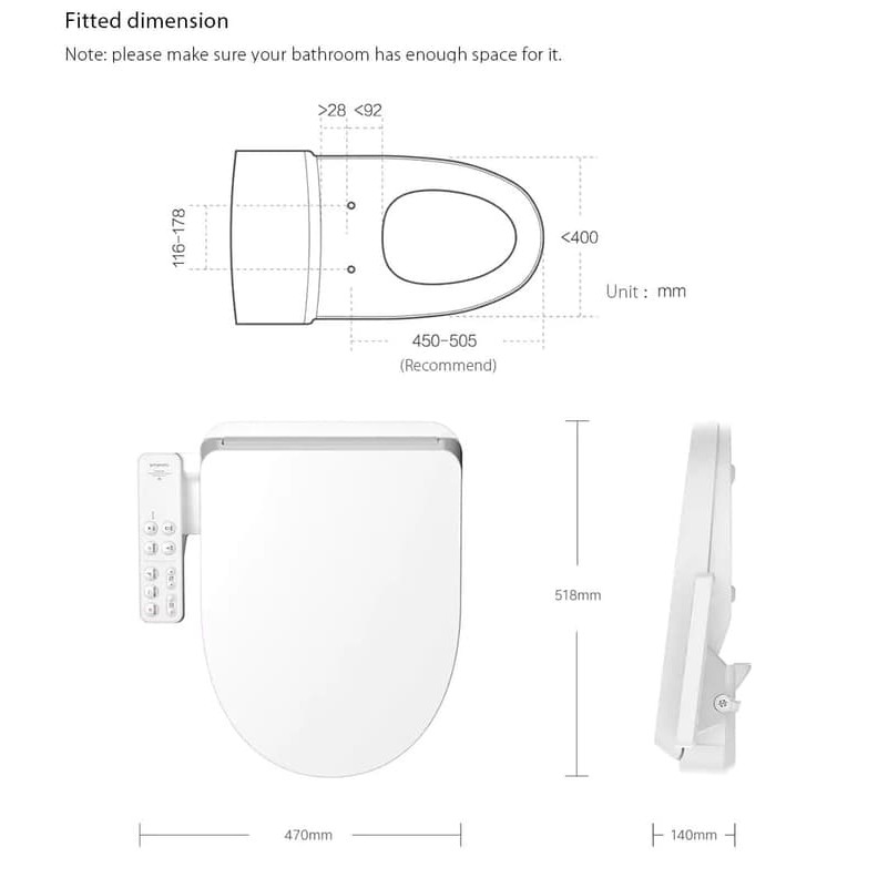 SMARTMI Smart Intelligent Toilet Seat Cover