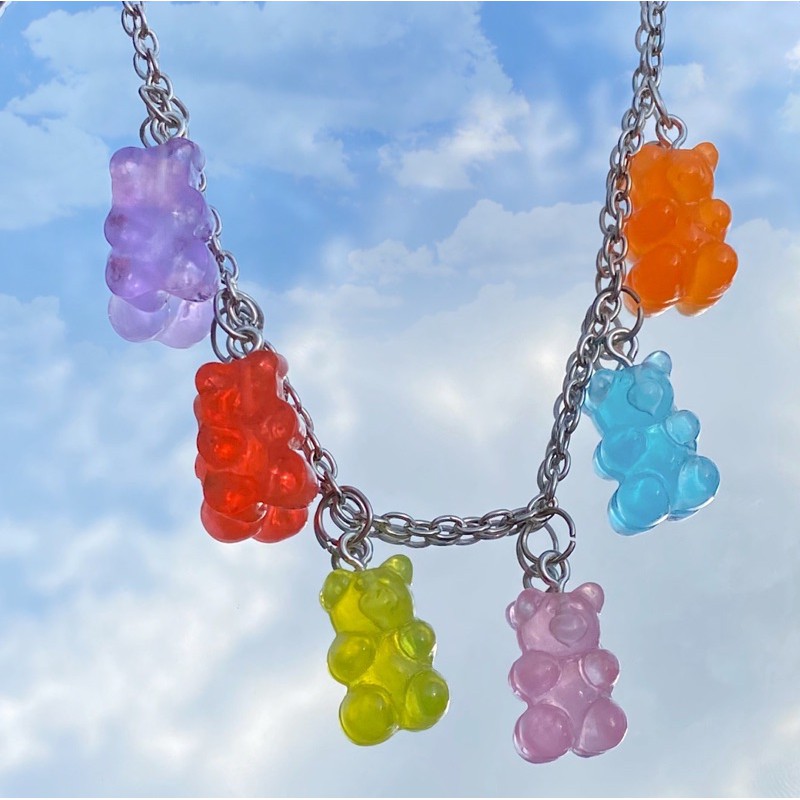 [CUSTOM] Gummy bear chain bracelet and necklace