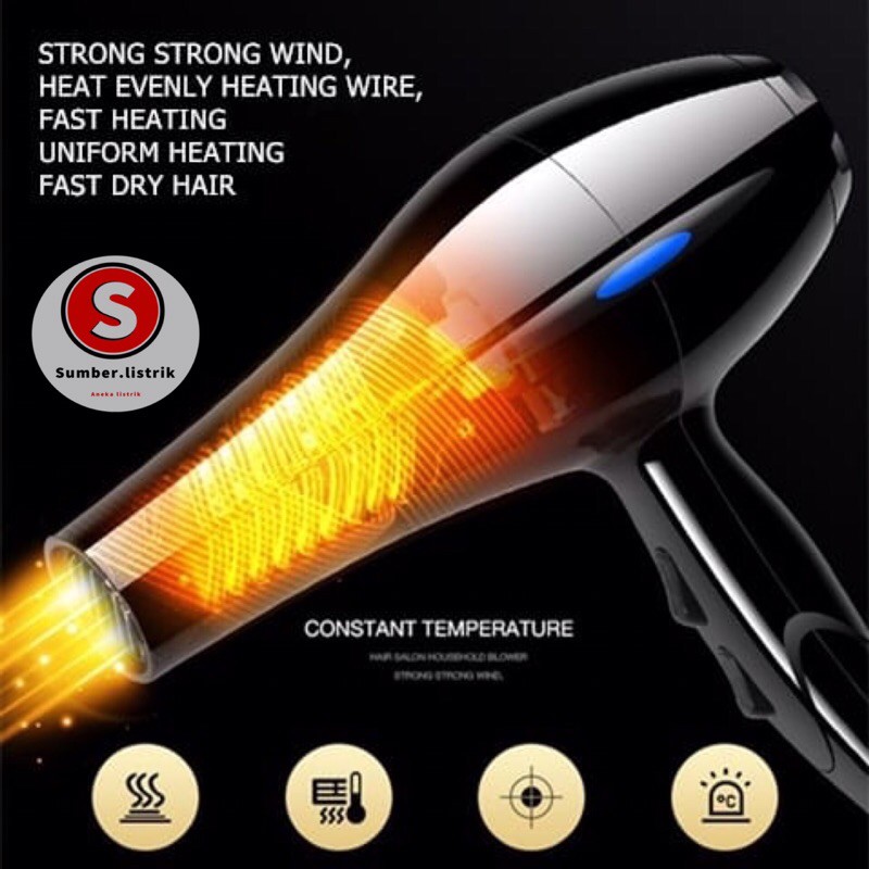 Hair Dryer Pengering Rambut Termurah Daya Tinggi 900W