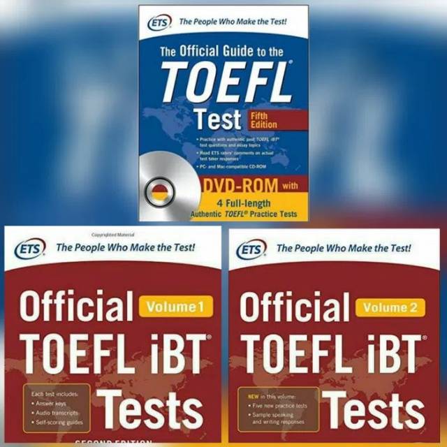 Paket 3 Buku Official Toefl Ibt 5th Edition Shopee Indonesia