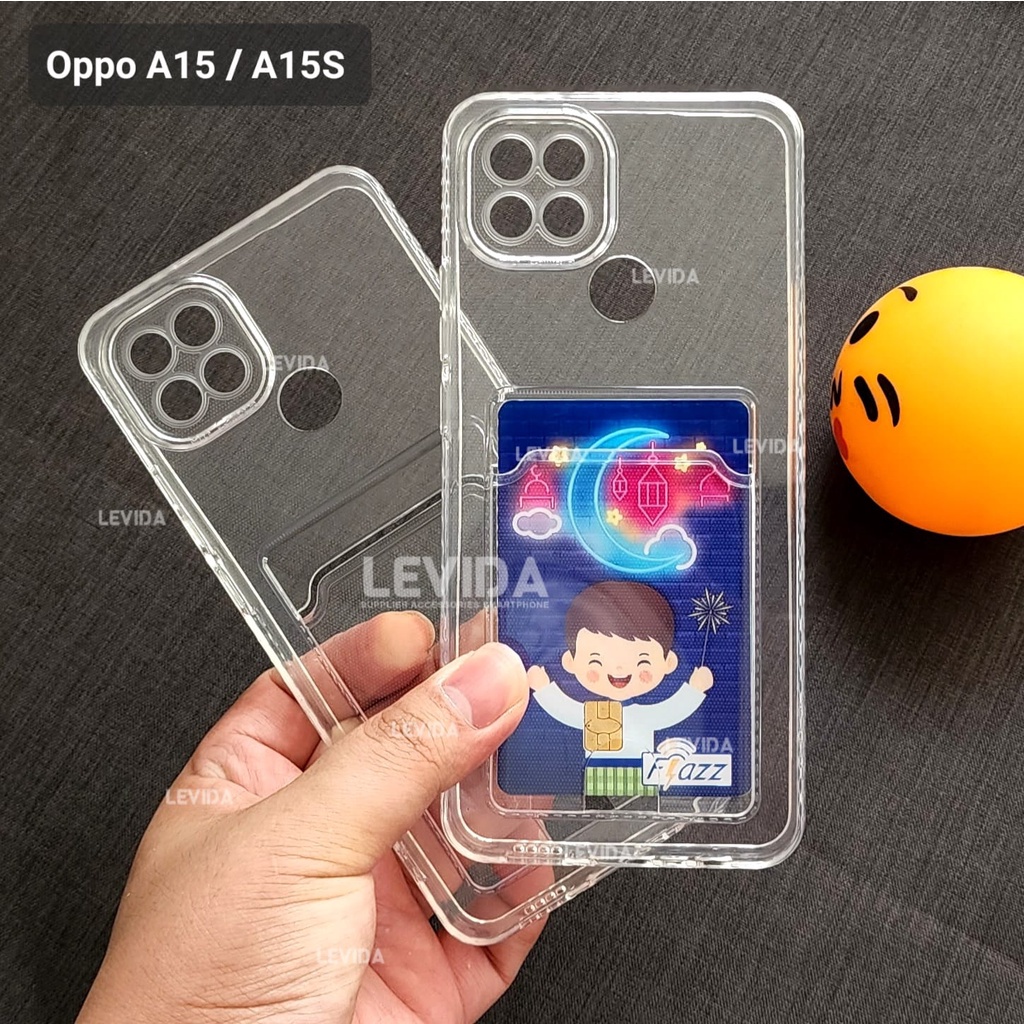 Case Slot Kartu / Card Case Bening Oppo A1K Oppo A37