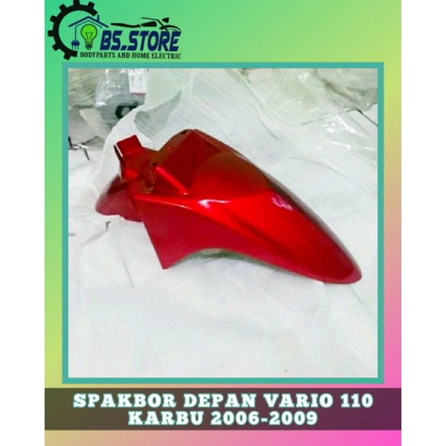 SPAKBOR DEPAN HONDA VARIO 110 LAMA 2006 2007 2008 2009 MERAH MAROON | FRONT FEMDER VARIO KARBU MERAH MAROON | SLEBOR DEPAN HONDA VARIO LAMA 110 MERAH MAROON