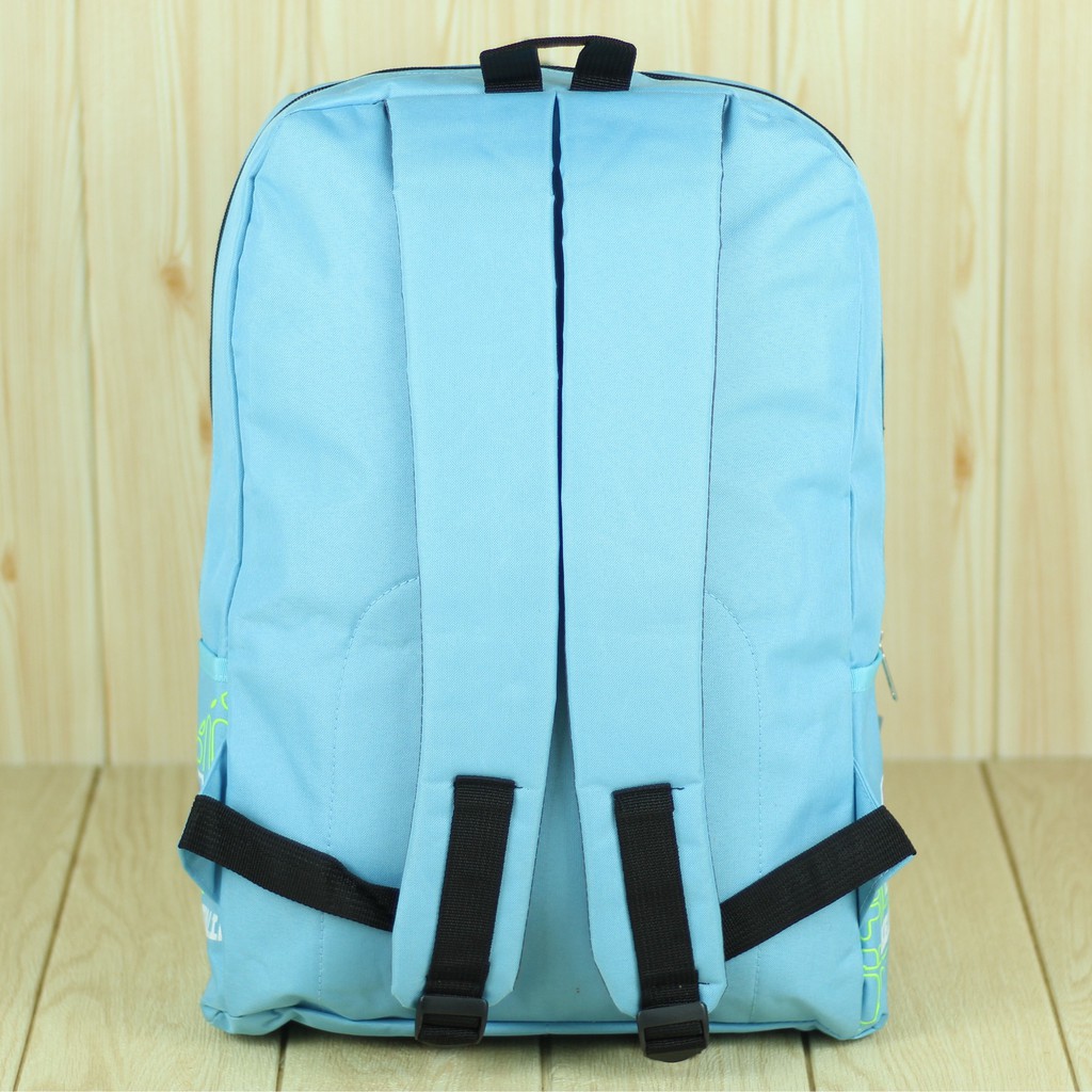 Tas Gendong Distro Biru Muda Terlaris Backpack Pria Ransel Gendong Awet Bahan Tebal Multifungsi