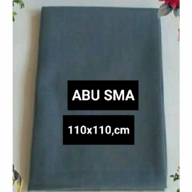 JILBAB SEKOLAH SMA SEGI EMPAT WARNA ABU-ABU