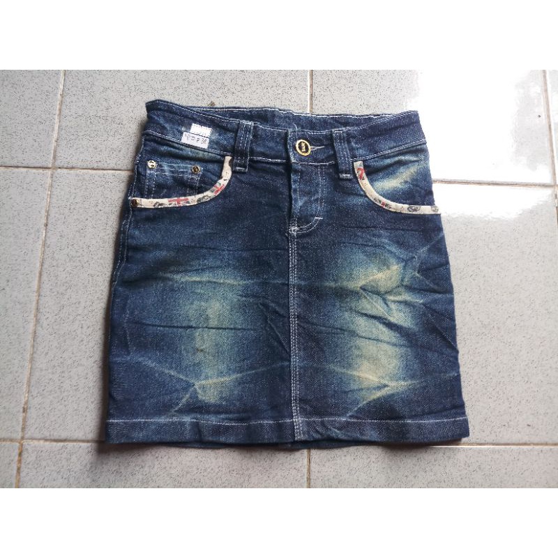 rok jeans mvl // rok pendek // rok span