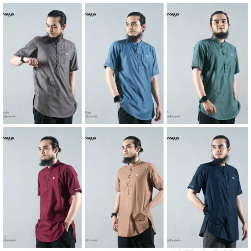 Kurta Indonesia Facelift by Bunayya Sunnah Clothing Kurta Lengan Pendek