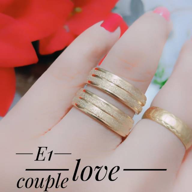 Titanium cincin pasir couple 0911