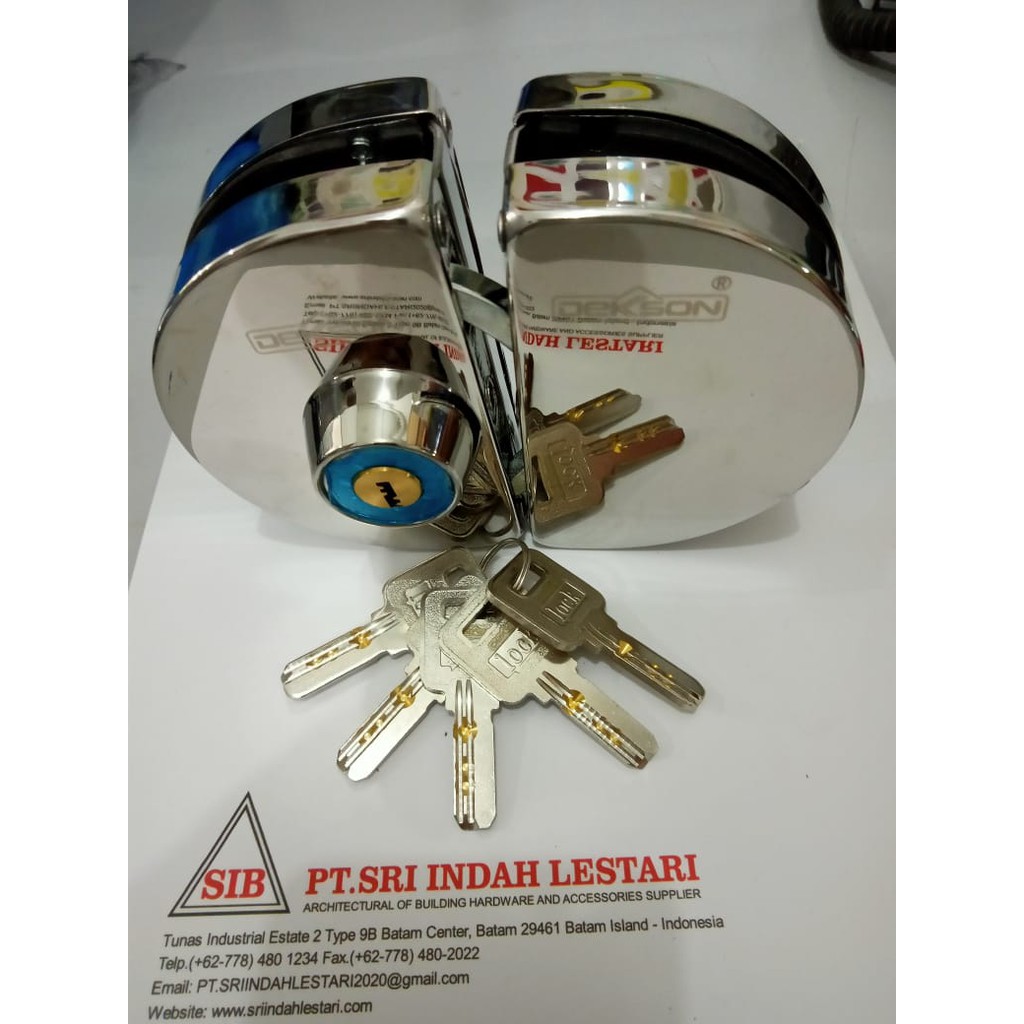 Jual KUNCI SHOWER/GLASS DOOR LOCK DKS 38231 PSS Shopee Indonesia