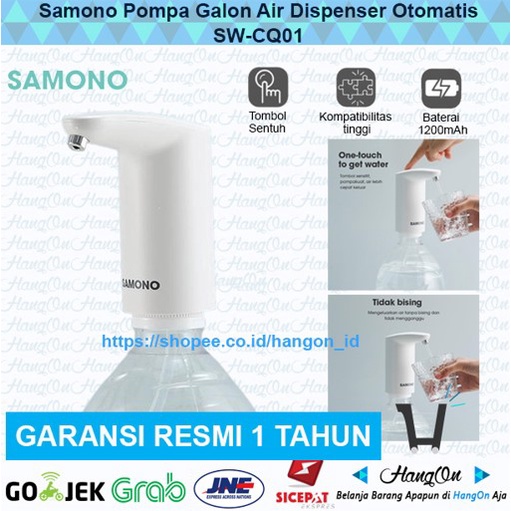 Samono SW-CQ01 Pompa Air Galon Elektrik Otomatis Dispenser Water Pump Praktis Smart Touch Sentuh Klik