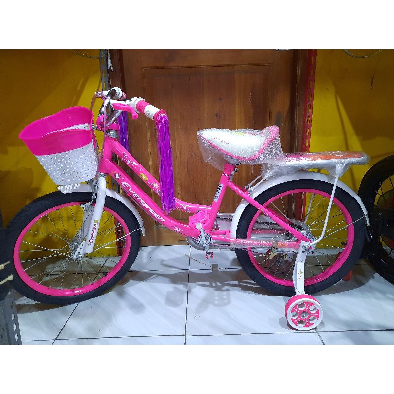 SEPEDA MINI 18 EVERGREEN DAISY / Sepeda Anak / Sepeda Anak Murah