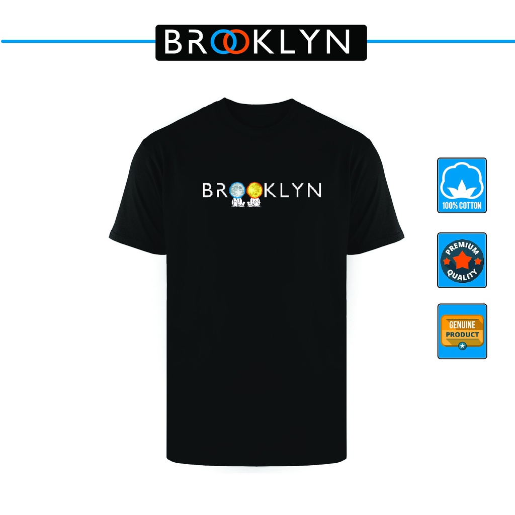 Kaos Premium Katun / Tshirt Premium Cotton Kasual Moon &amp; Sun Series