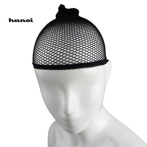 Han_ Topi Stocking Wig / Rambut Palsu Bahan Nilon Mesh Stretch Untuk Unisex / Pria / Wanita