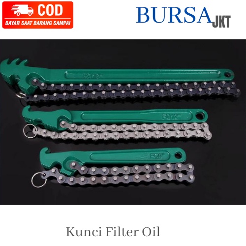 KUNCI FILTER OLI MODEL SABUK BELT RANTAI UNIVERSAL PEMBUKA OLI MOBIL