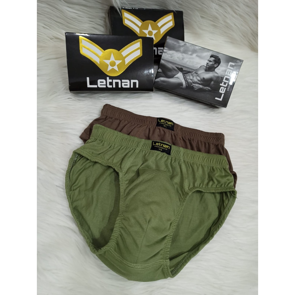 Letnan 3 Pcs Celana Dalam Pria - CD Pria Letnan 591 Size M L XL XXL