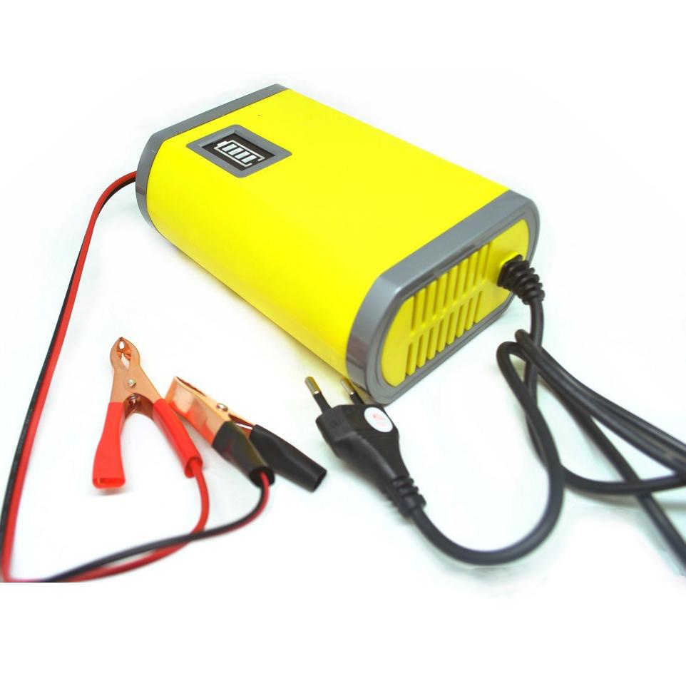 [KODE T7PMT] |BISA COD| Charger Aki 6A 12V LED Aki Mobil Dan Motor Otomatis Charger Accu Alat Cas Ak