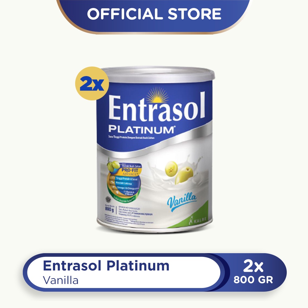 Entrasol Twinpack Platinum Vanilla 800g