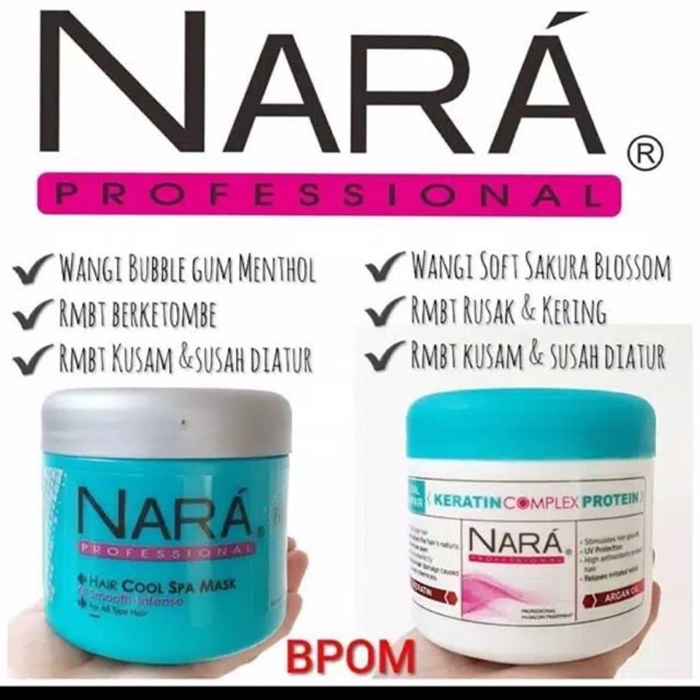 Nara hair mask serum keratin