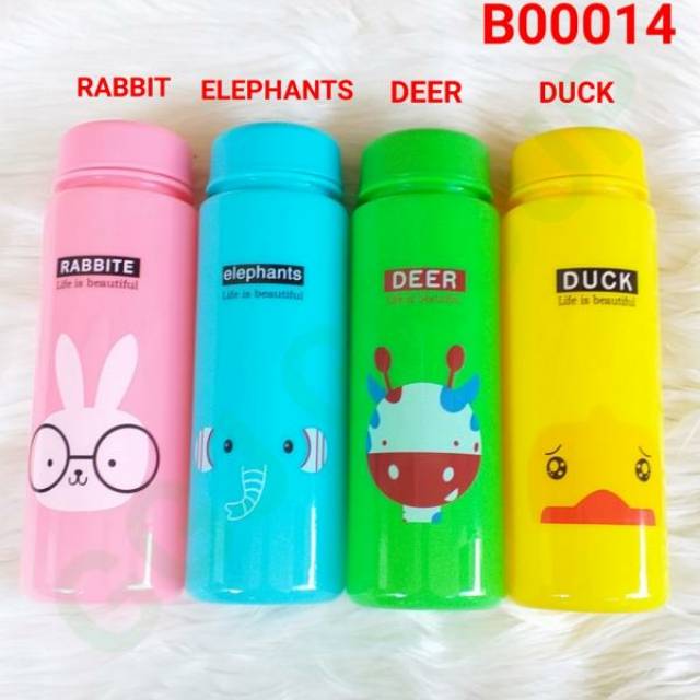 ( B014 ) MY BOTTLE KARAKTER ANIMASI WARNA / BOTOL MINUM / KWALITAS TERBAIK / TAHAN PECAH