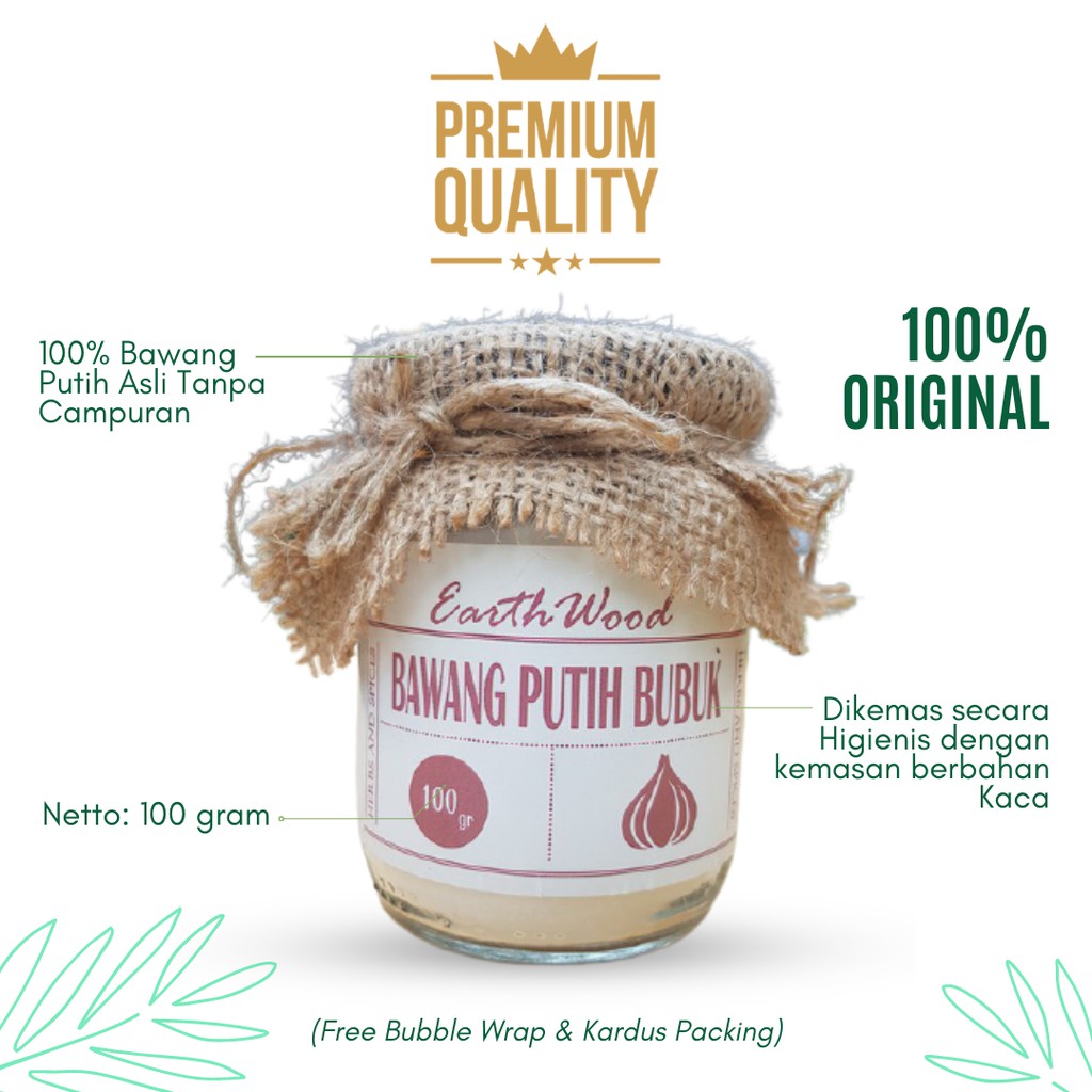 

Bawang Putih Bubuk Premium - 100% Natural Original TANPA CAMPURAN