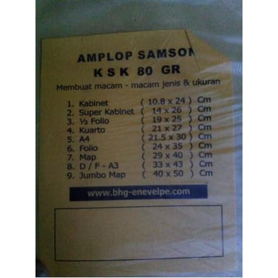 

JUAL MURAH Amplop Coklat KSK A4 21,5x30cm NEW