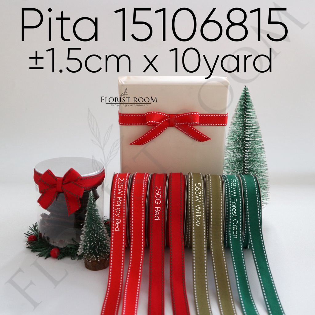 

Pita 15106815 ±1.5cm x 10yard - Christmas Ribbon