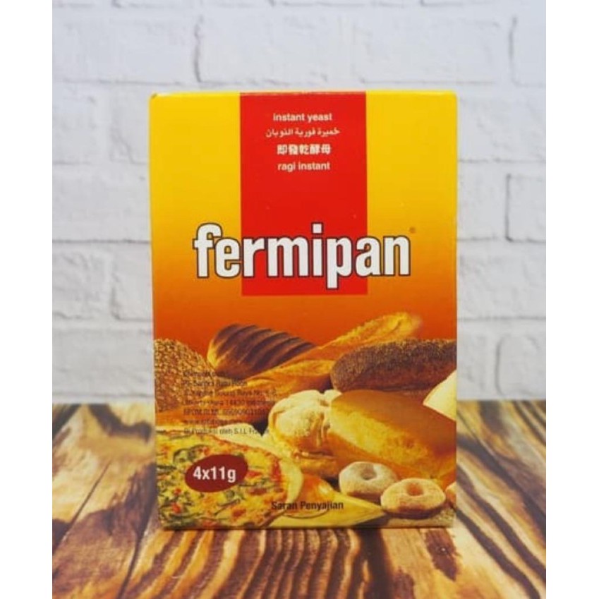 

FERMIPAN Ragi Kering Instant 4 X 11Gr (Instant Dry Yeast) Donat Roti