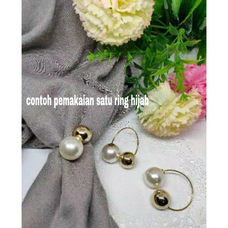 Ring hijab jepit korea/cincin jilbab/bros ring/ring jilbab/bros jepit kerudung