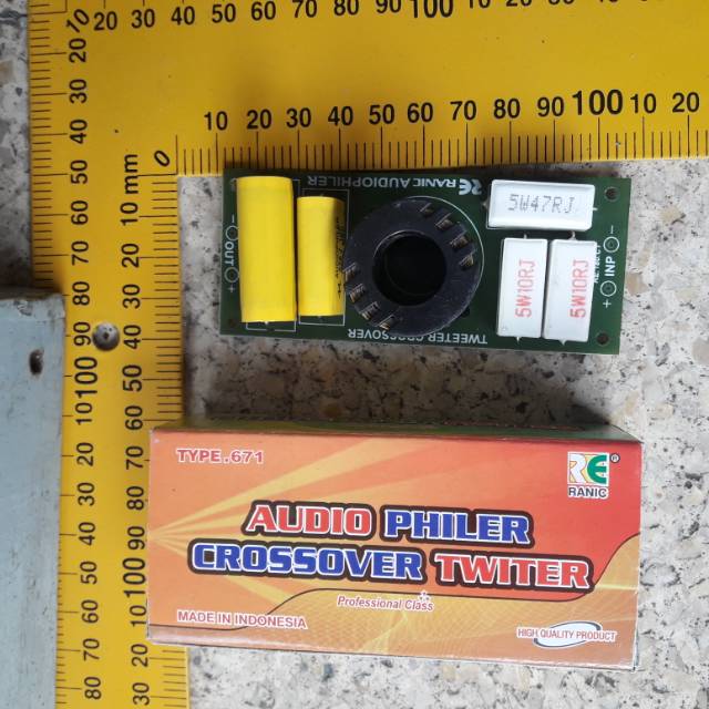 Crossover pasif twetter kit audio speaker sound system tweter twitter twiter 671