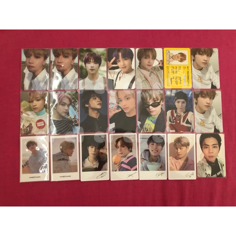[BACA DESKRIPSI] pc haechan wgu dad v1 v2 departure id card cafe sticky seoul city sticker resonance
