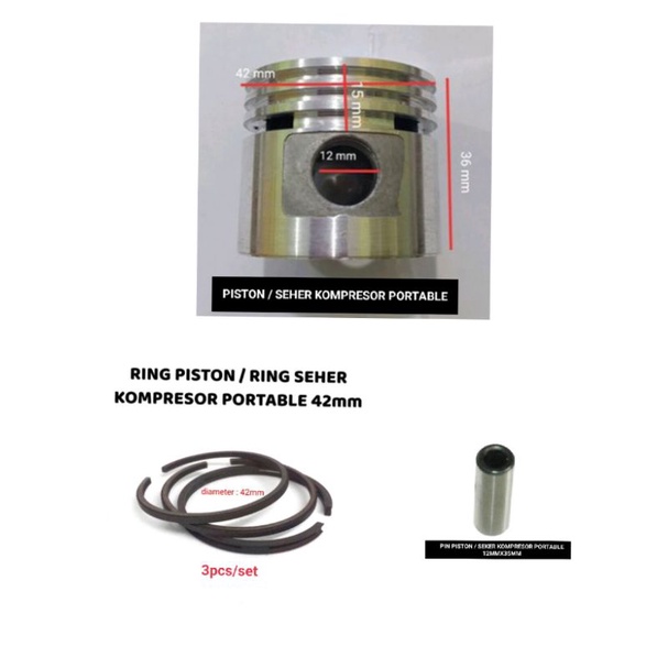 PISTON /SEHER KOMPRESOR PORTABLE LISTRIK KENTARO JAPAN QUALITY