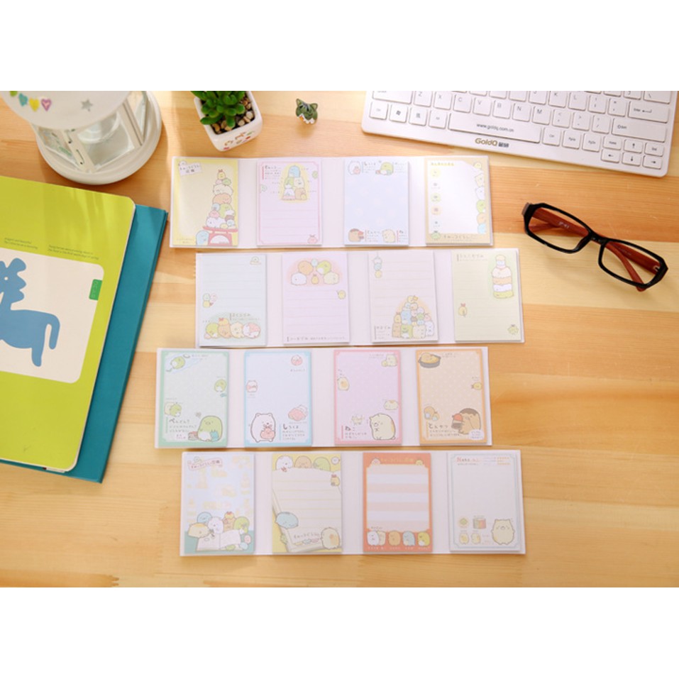 

Buku Memo lipat isi 4 - Stick Note / Memo Sumikko Gurashi Lipat 4 Mura