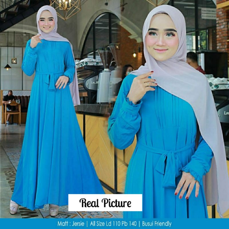 REAL VIDEO GAMIS JUMBO // BAHAN JERSEY BUSUI LD 110CM PJ140 FIT L - XXL