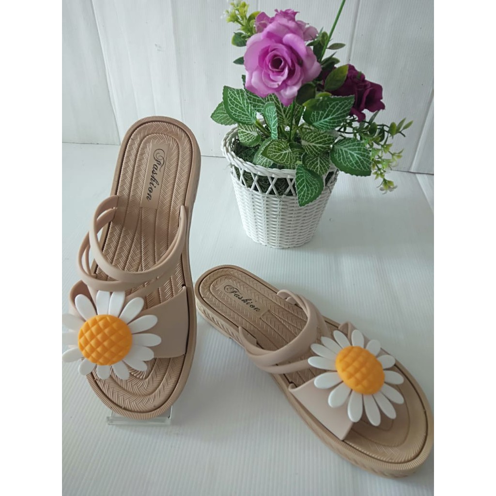 sogo mport SANDAL TALI Sepatu Sandal Wanita Teplek Sepatu Sandal Cewek Flat Jelly Kekinian