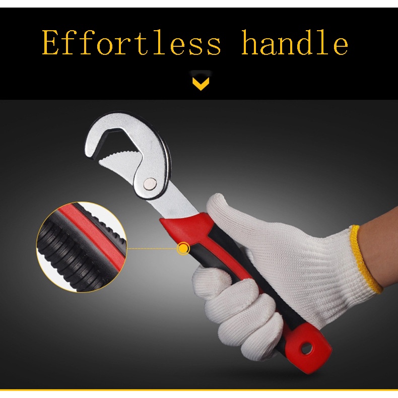 (Dalam stok, dikirim dari Jakarta)Car carry universal wrench tool set activity large opening wrench universal pipe wrench Bahasa Jerman multi-fungsi quick wrench live mouth 48 in 1 live mouth wrench perbaikan mobil rumah