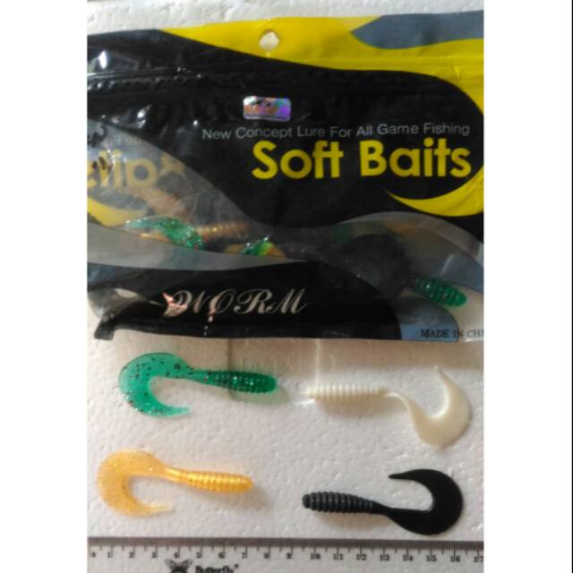 DAIDO SOFT BAITS WORM 7CM 2GRAM UMPAN CACING KARET UMPAN DAIDO UMPAN MANCING SUNGAI UMPAN PANCING LA