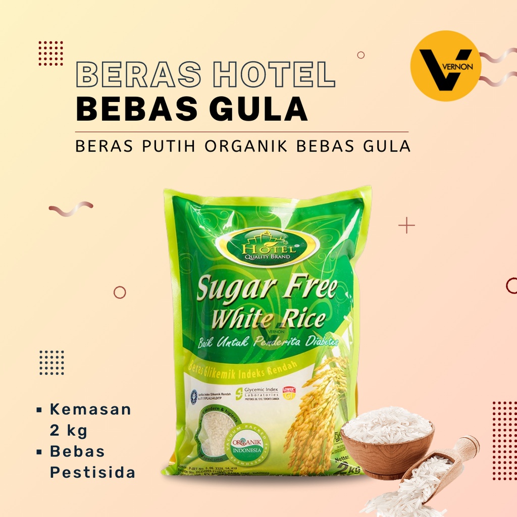 

Beras Diabetes Beras Putih BEBAS GULA BERAS HOTEL Organik Free Sugar