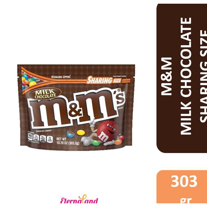

M&M Milk Chocolate Sharing Size - Permen Cokelat Susu