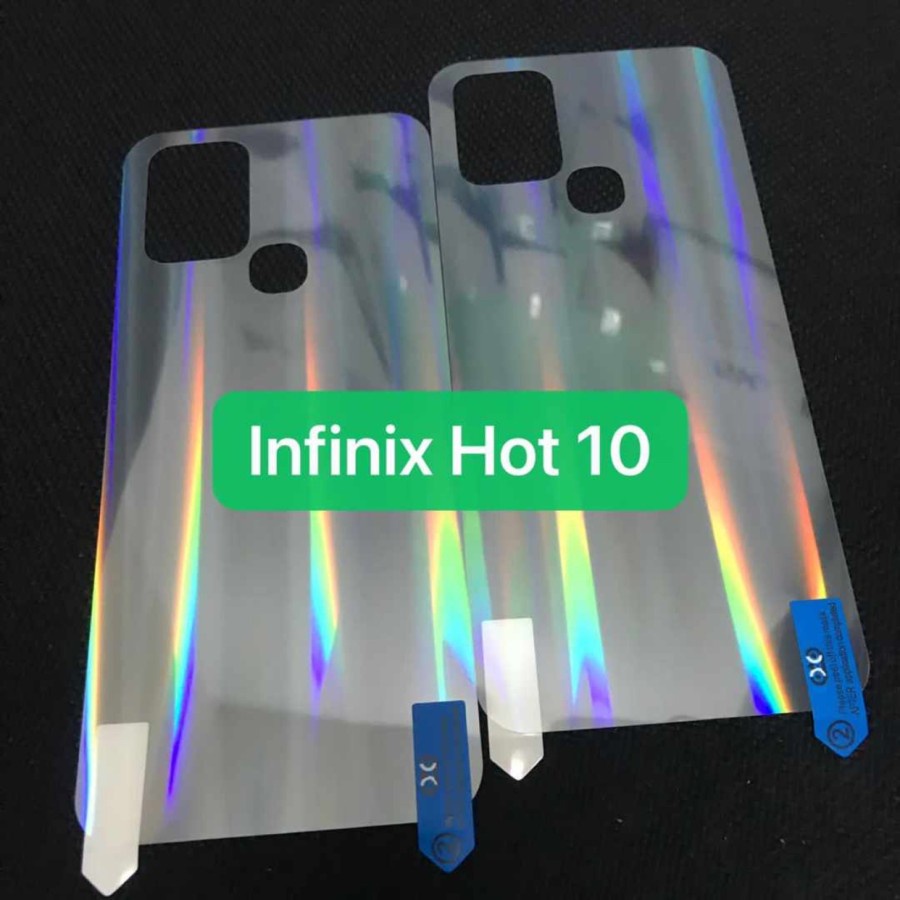 INFINIX HOT 10 HOT 10S HOT 10 PLAY SMART 6 SMART 5 ANTI GORES SKIN AURORA ANTI JAMUR PELINDUNG BELAKANG BACK MOTIF PELANGI GARSKIN