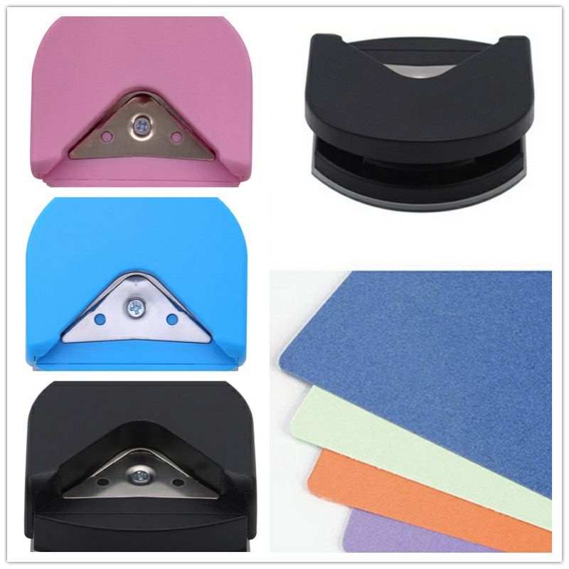pemotong sudut R4, alat pemotong sudut R4 kertas foto, corner punch R4, corner paper cutter 3 in 1, 