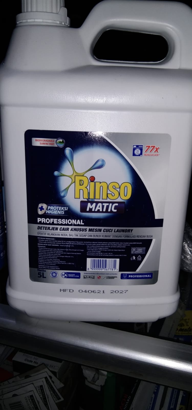 Rinso Matic Professional Cair 5 Liter
