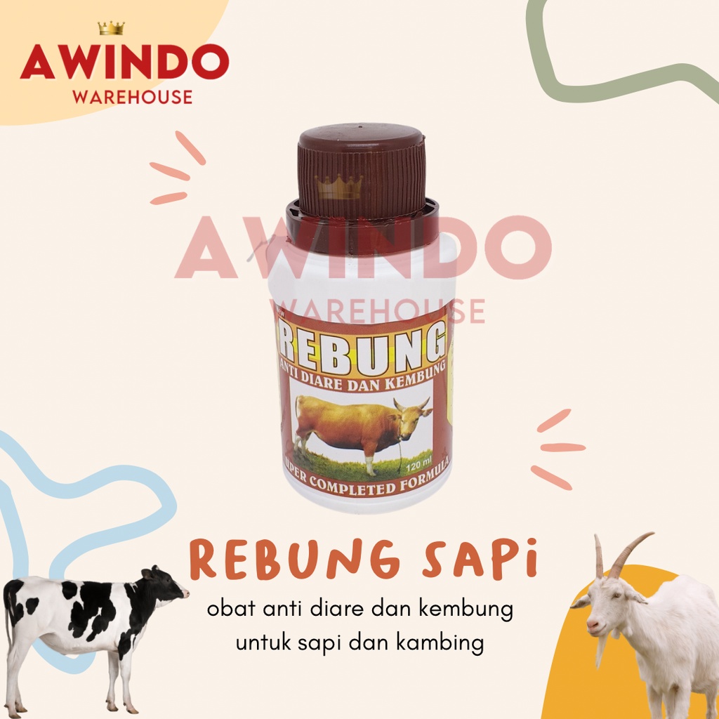 REBUNG SAPI - Obat Sapi Kambing Anti Diare Kembung Mencret 125ml