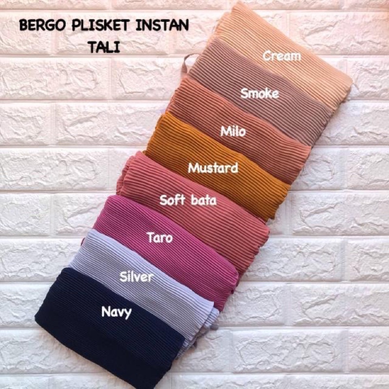 HIJAB BERGO AISYAH PLISKET TERMURAH