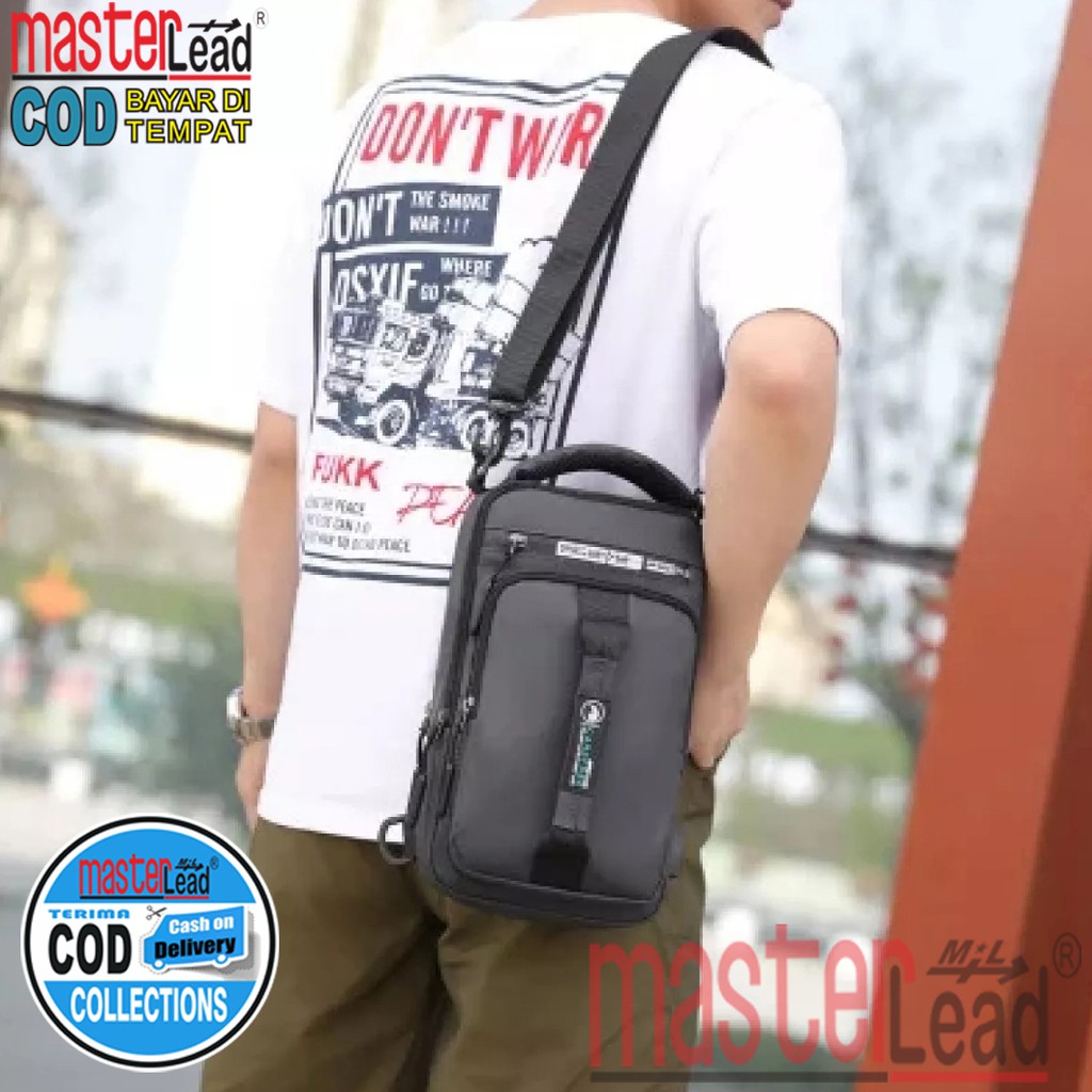 Tas Waistbag Pria Import  / Tas Selempang / Sling Bag / Tas Multifungsi Ransel dan Selempang