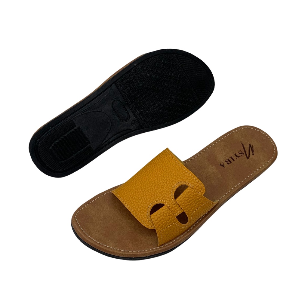 Insyira - Sandal Wanita Vera / Sandal Slop Wanita Non Slip Alas Coklat