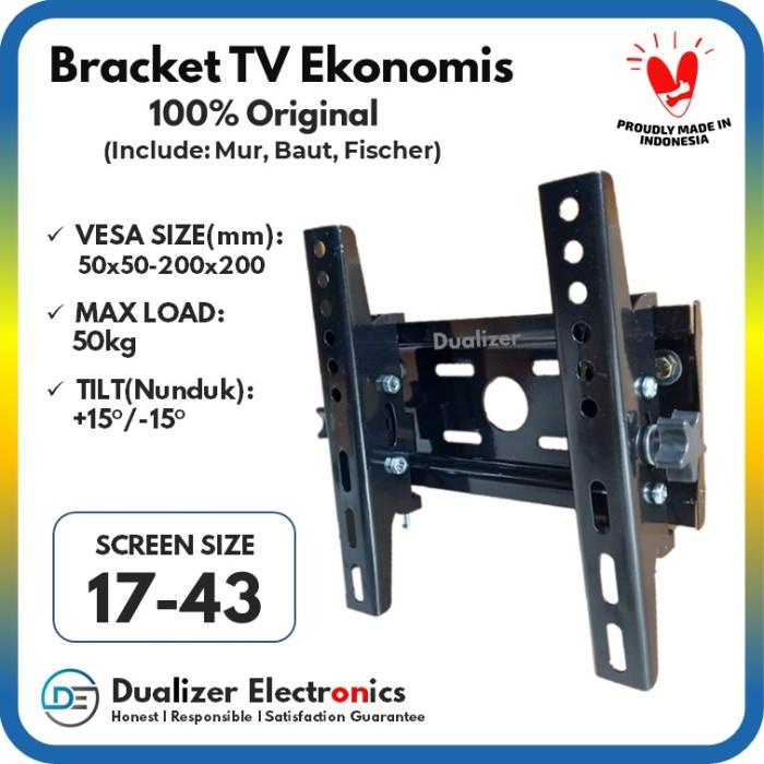 Bracket TV 24 28 32 40 42 43 Inch TCL Realme Philips Panasonic Hisense