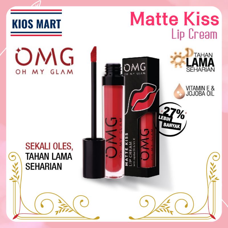 OMG Oh My Glam Matte Kiss Lip Cream 3,5g | Lipstick | Lipstik | Lip Cream