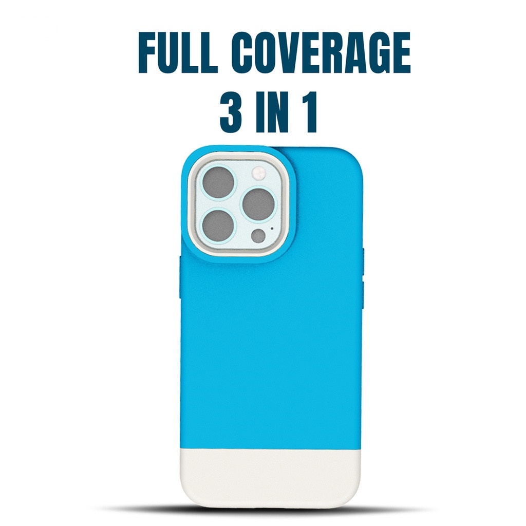 Soft case Silikon Dua Warna Untuk iPhone 11 Pro Max 7 8 Plus X Xr Xs Max 13 Pro Max 12 Pro Max