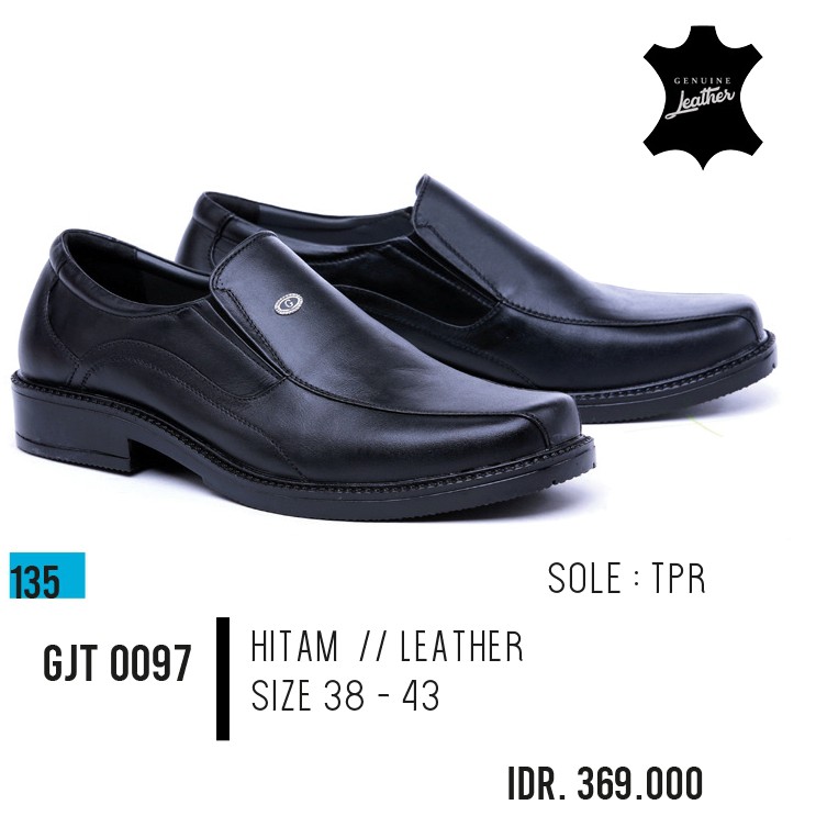 Sepatu Formal Pria Kulit Asli Ori Garsel GJT 0097