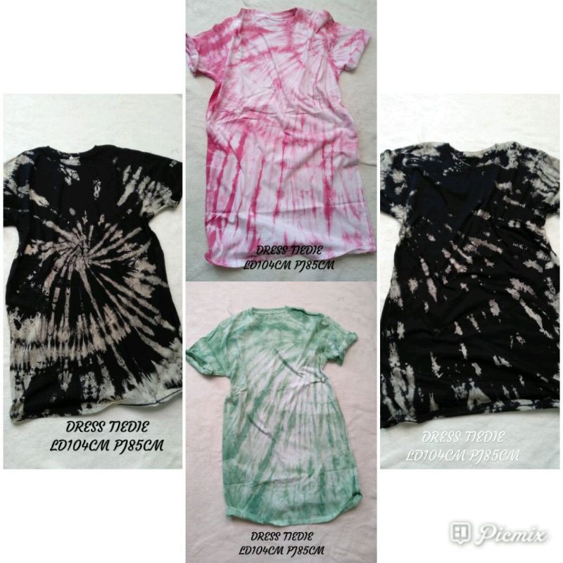 DRESS TIEDIE murah combed 30'S